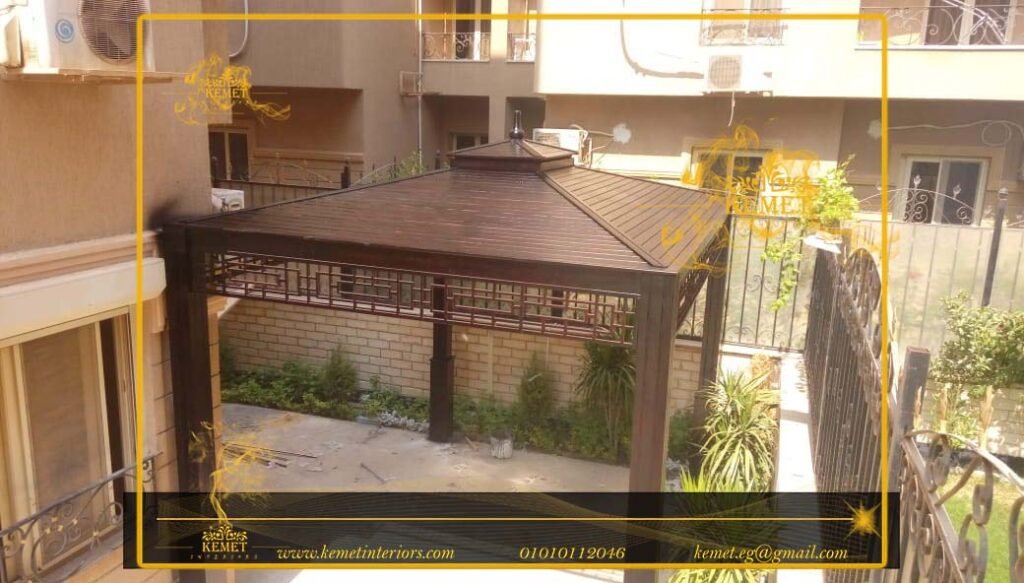 برجولات خشب للحدائق والاسطح