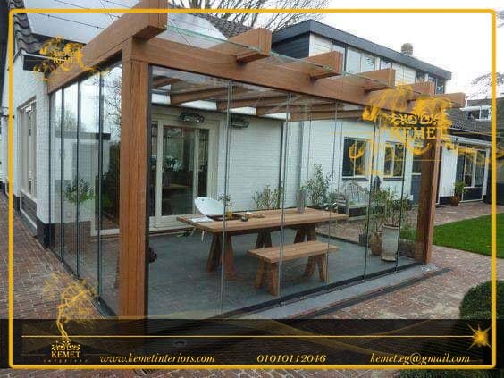 برجولات خشب للحدائق والاسطح