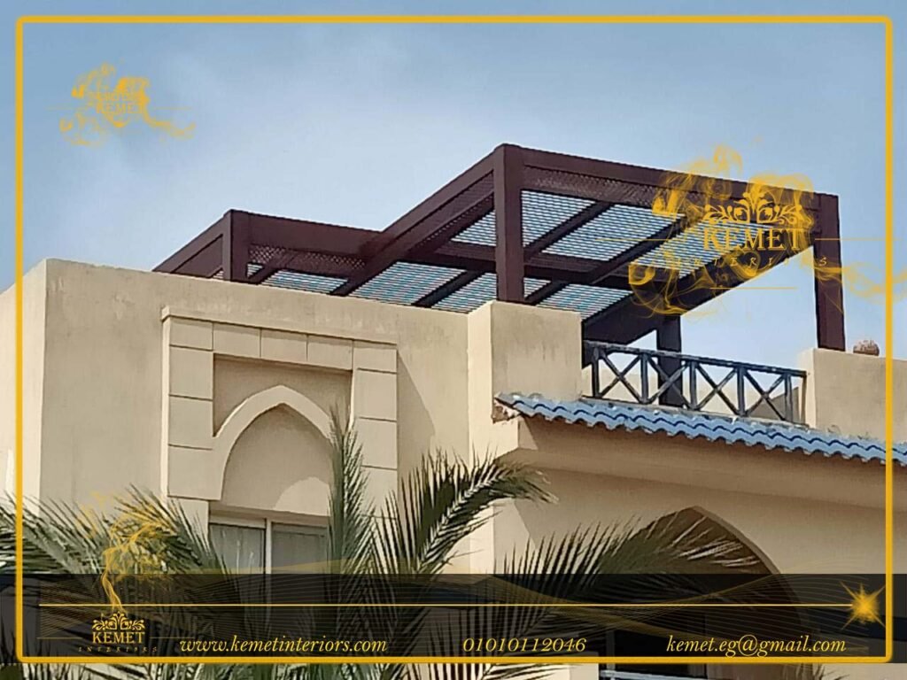 برجولات خشب للحدائق والاسطح