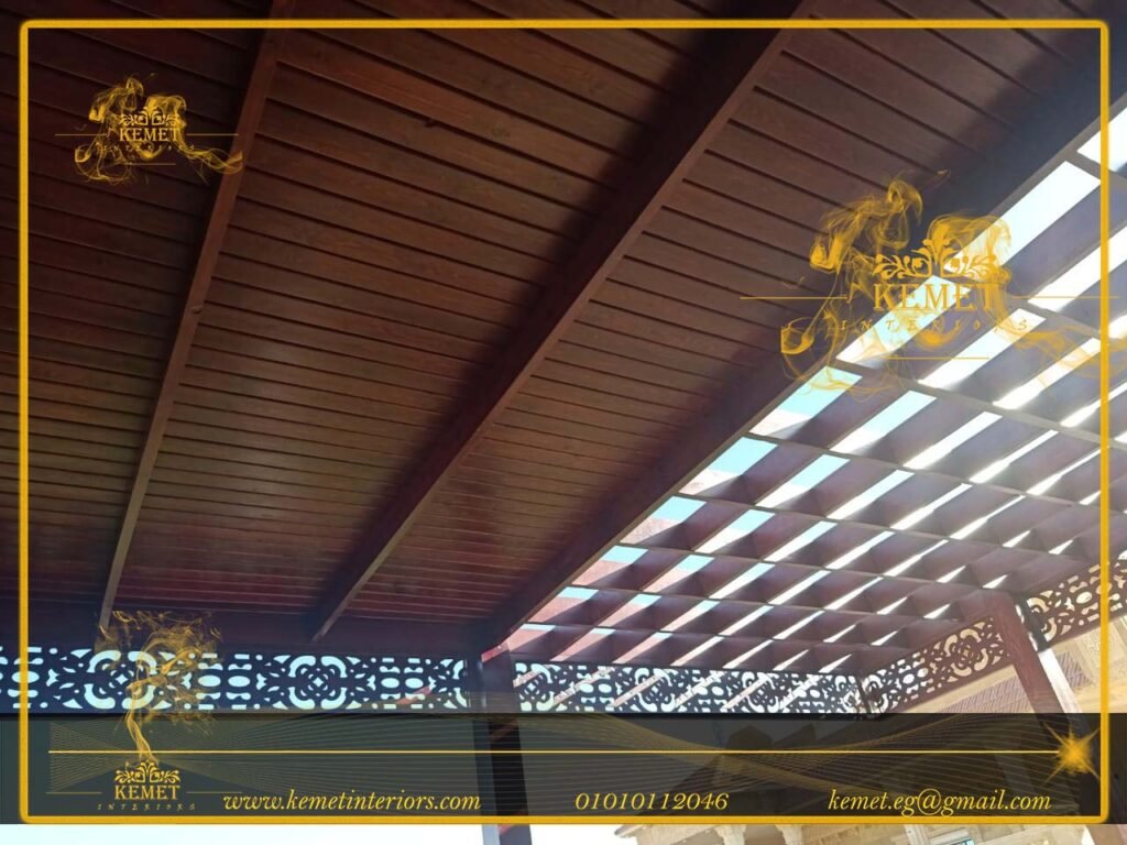 برجولات خشب للحدائق والاسطح