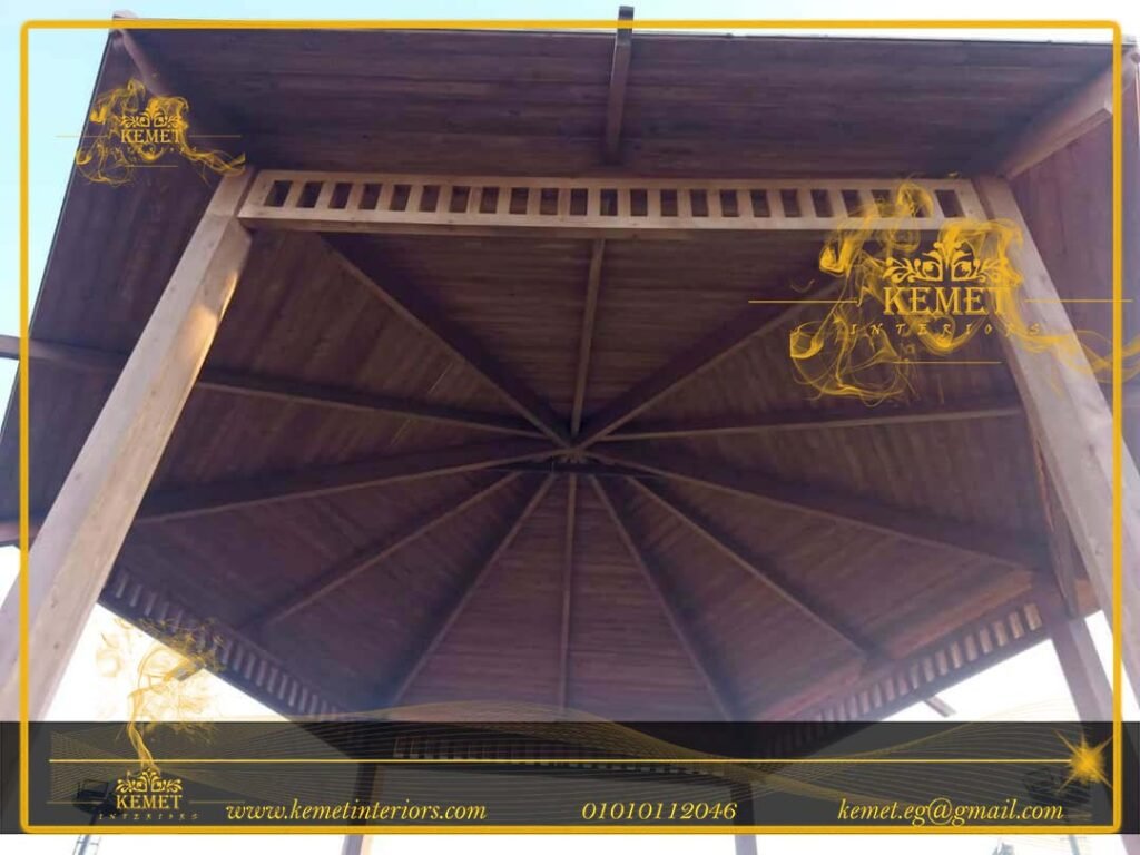 برجولات خشب للحدائق والاسطح