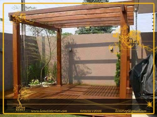 برجولات خشب للحدائق والاسطح