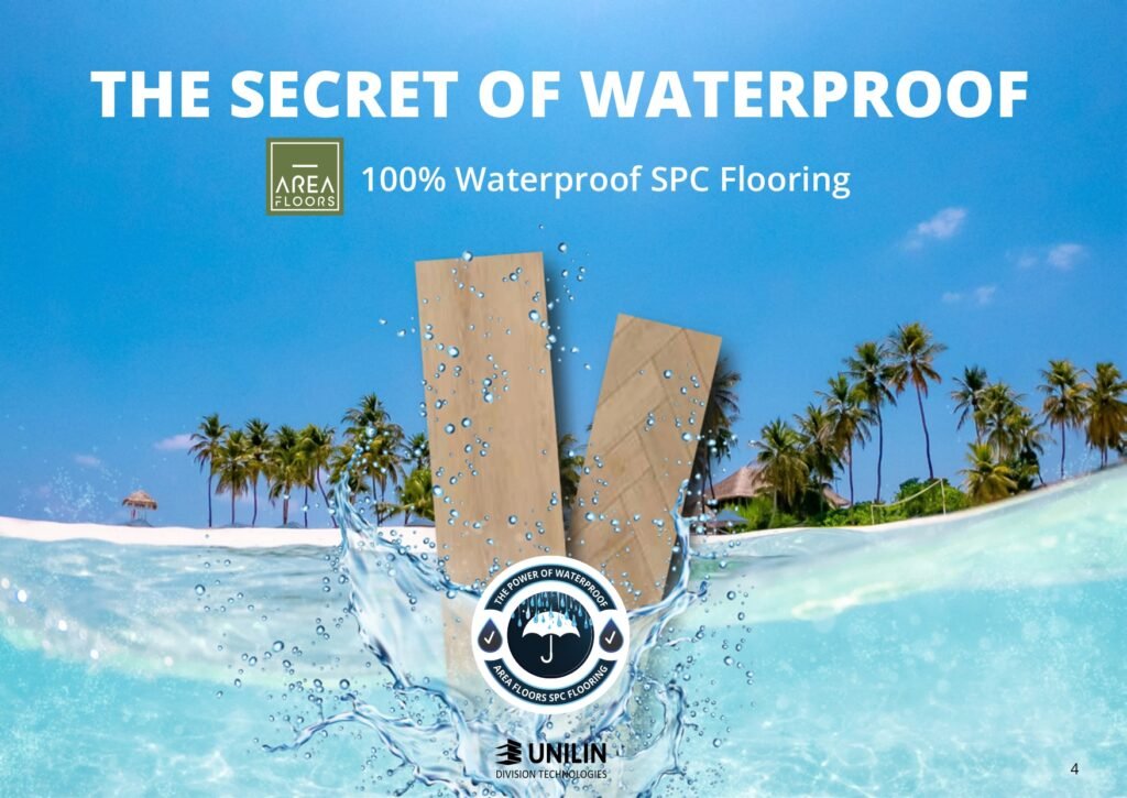 ارضيات SPC ضد الماء